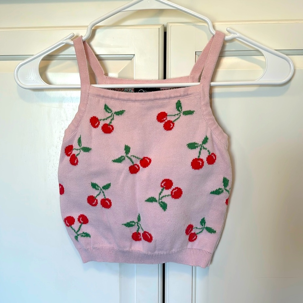 Cherry sweater tank